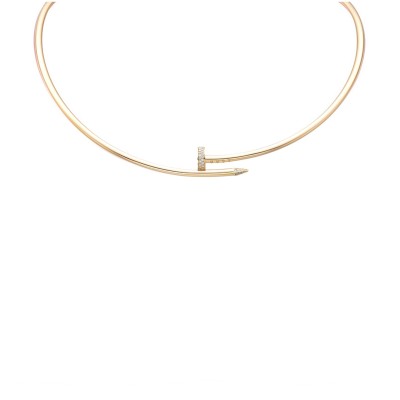 CARTIER COLLIER TORQUE JUSTE UN CLOU, MODELLO PICCOLO, DIAMANTI REF.N7424422